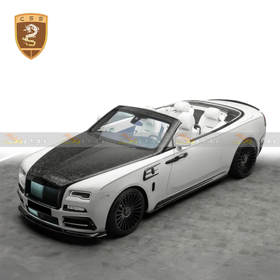 劳斯莱斯魅影改装Mansory碳纤维机盖（哑光缎纹）