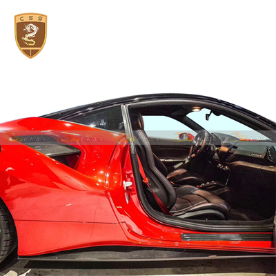 法拉利488 干碳纤OEM侧裙