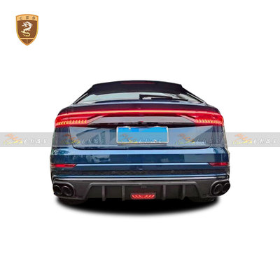 奥迪Q8改CSS干碳纤维后唇