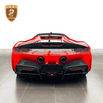 法拉利SF90 干碳纤OEM后唇