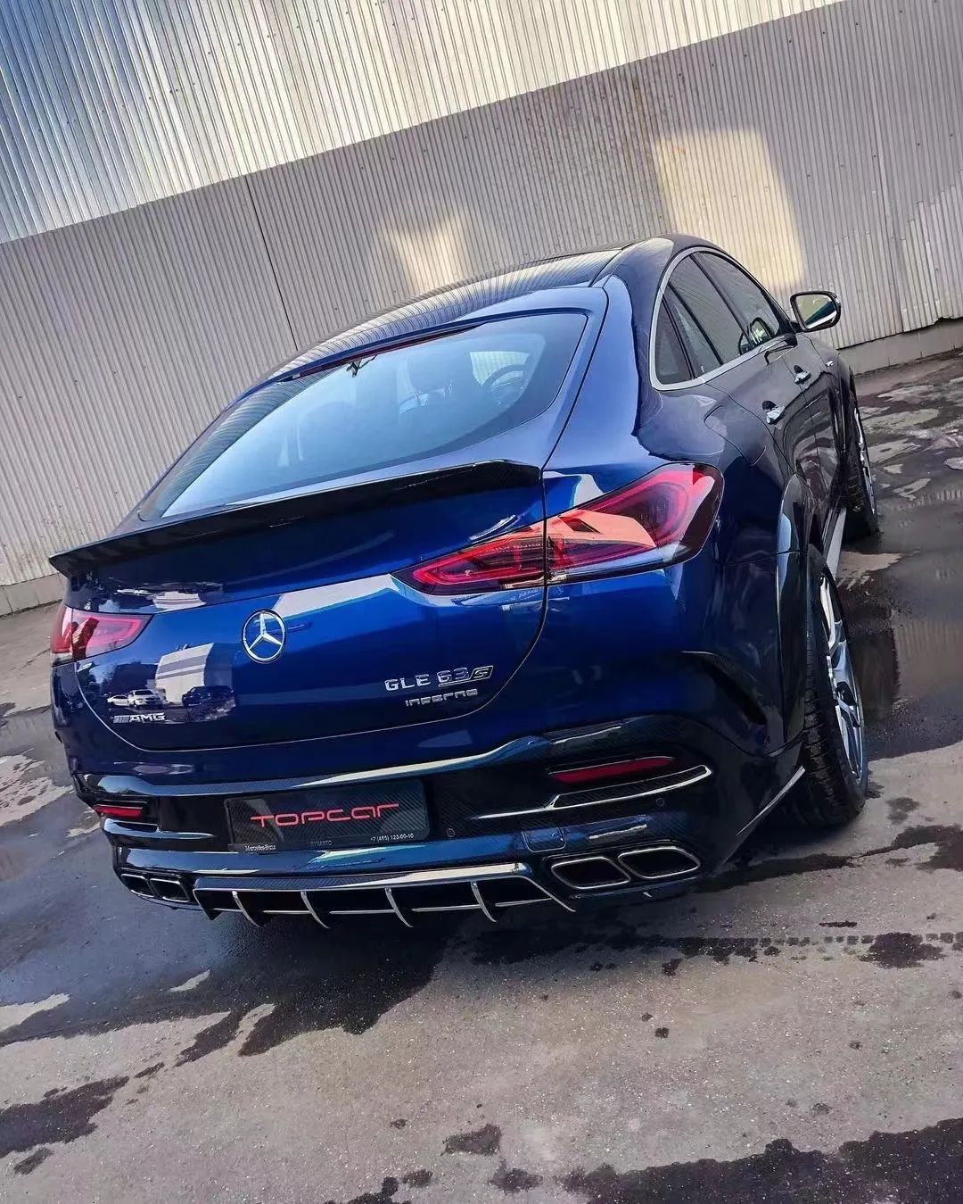 依旧是宽体设计奔驰glecoupe改装topcar套件