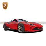 法拉利F8 OEM干碳钎侧裙