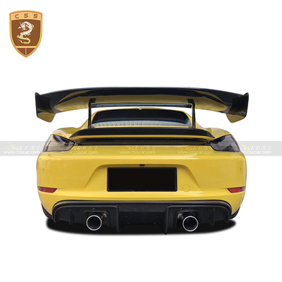 保时捷718碳纤维GT4尾翼