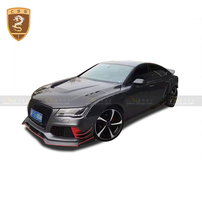 奥迪RS7改ABT碳纤前唇