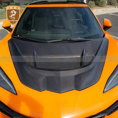 2023年克尔维特C8 z06改装zr1.2干碳纤机盖