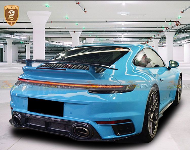 保时捷911 992尾翼改装turbo s碳纤大尾翼