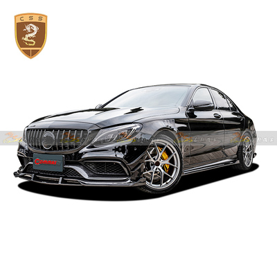 奔驰C级63 W205改commas干碳包围