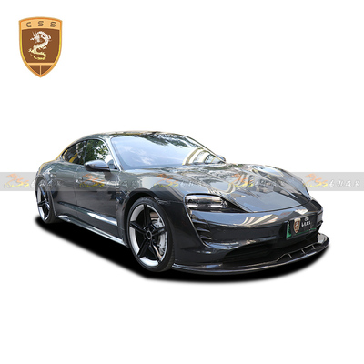 保时捷taycan改装mr干碳纤维包围