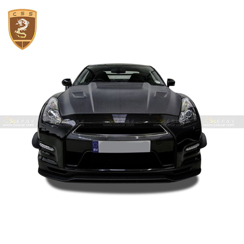 日产GTR r35改装REVOZPORT碳纤机盖